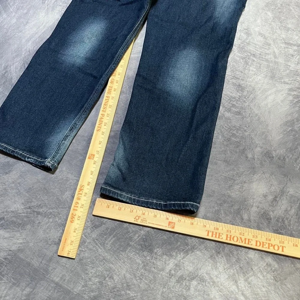 Y2K 2000s Rock & Republic Grunge Indie Skater Hip Hop Embroidered Denim Jeans